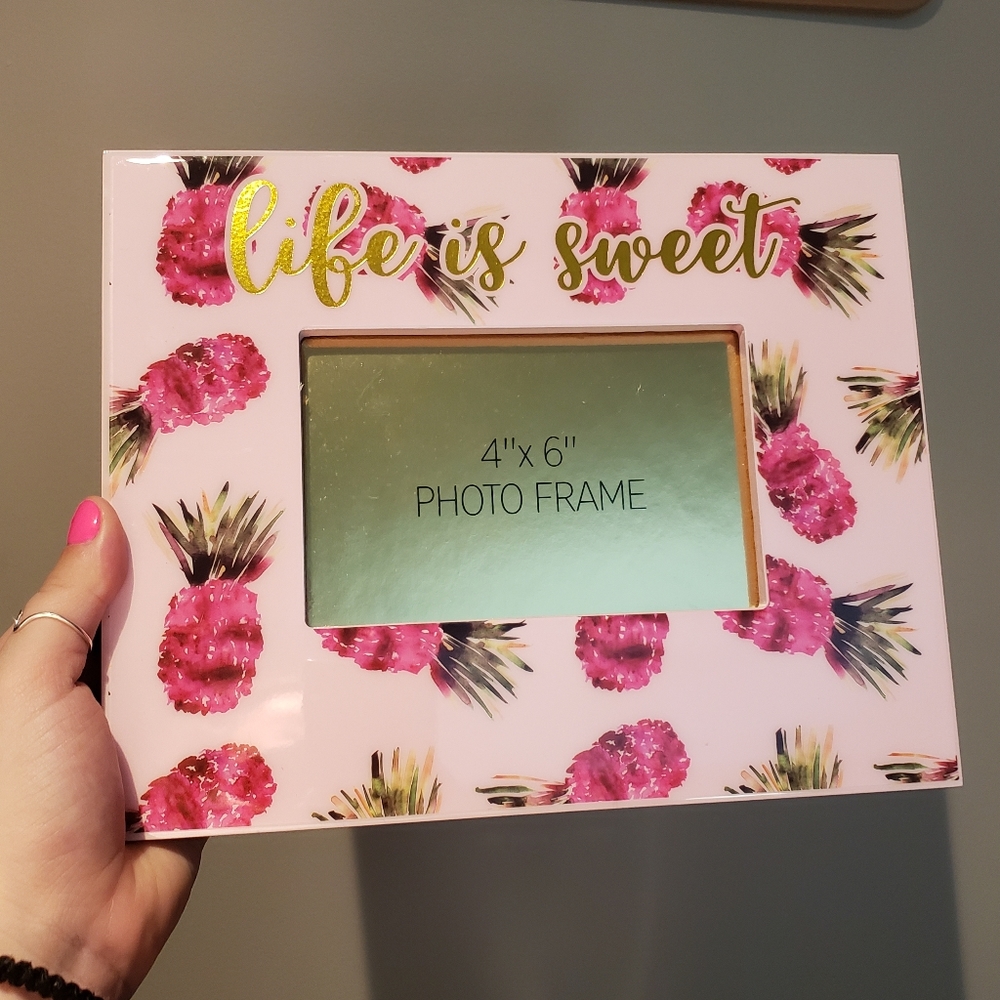 Life is Sweet Pineapple Picture Frame 4x6